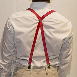 Bretelle Elastico Raso Rosso<br/> H 1.8 cm